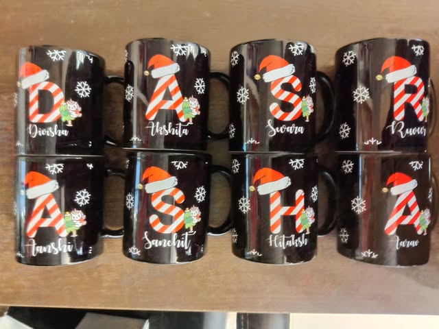 Personalised Christmas Mugs — original Bow Fairy product photo